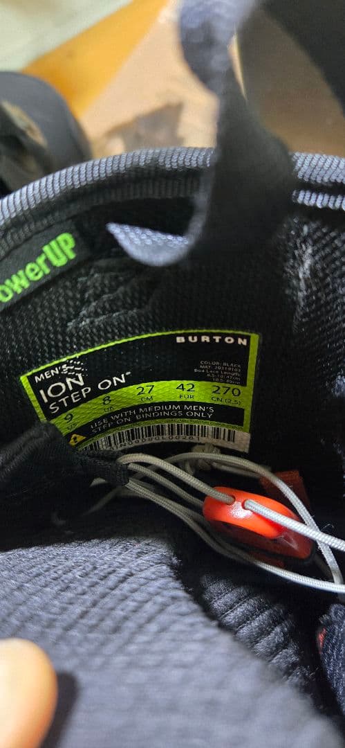 Burton Ion ステップオン　27cm スノーボードブーツ ブラック