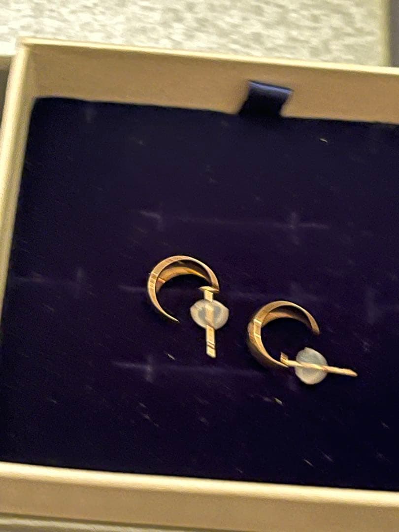 ツツミジュエリー　k10イエローゴールドフープピアス