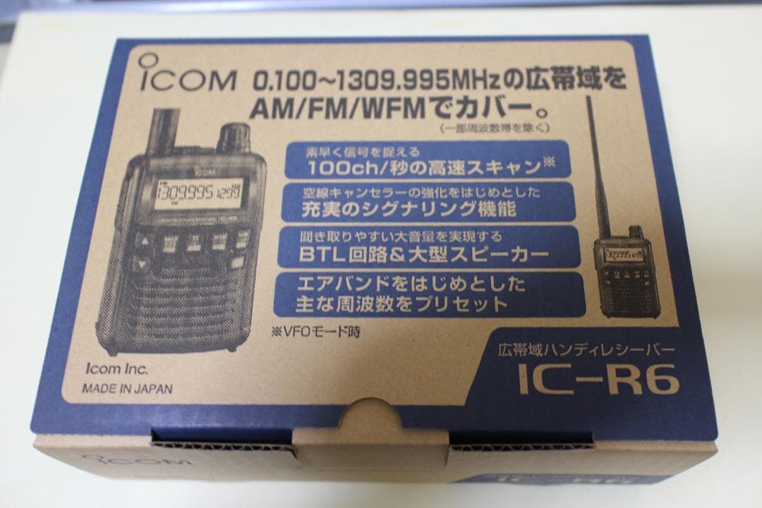 ICOM アイコム IC-R6 広帯域受信機　エアーバンドSP 新品