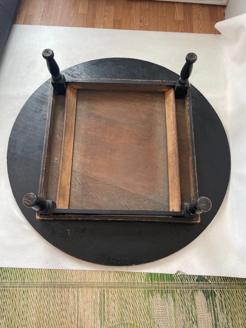 昭和の食卓 天然木 ちゃぶ台 丸テーブル 円卓 和を演出 直径 102.5㎝