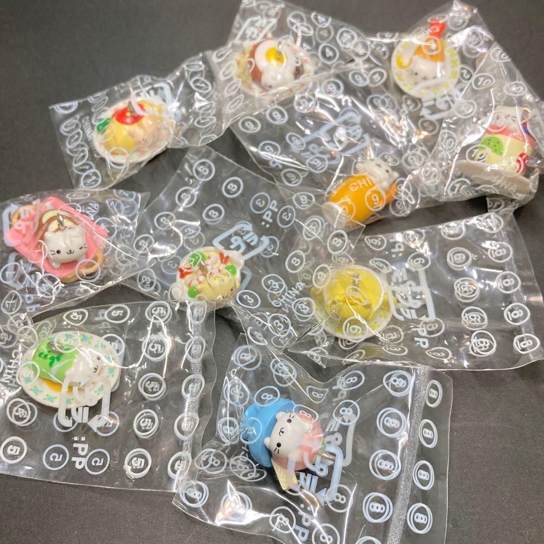 にゃんにゃんにゃんこ　マスコットチャーム にゃんこレストラン　全10種 セット