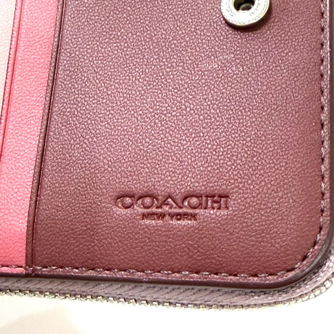 【未使用美品】COACH ビルフォールド ウォレット・カラーブロック