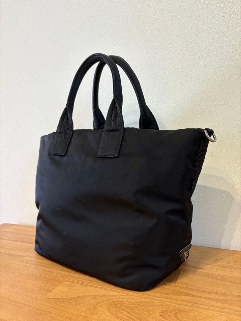 PRADA レオパード ナイロン ショルダーバッグ