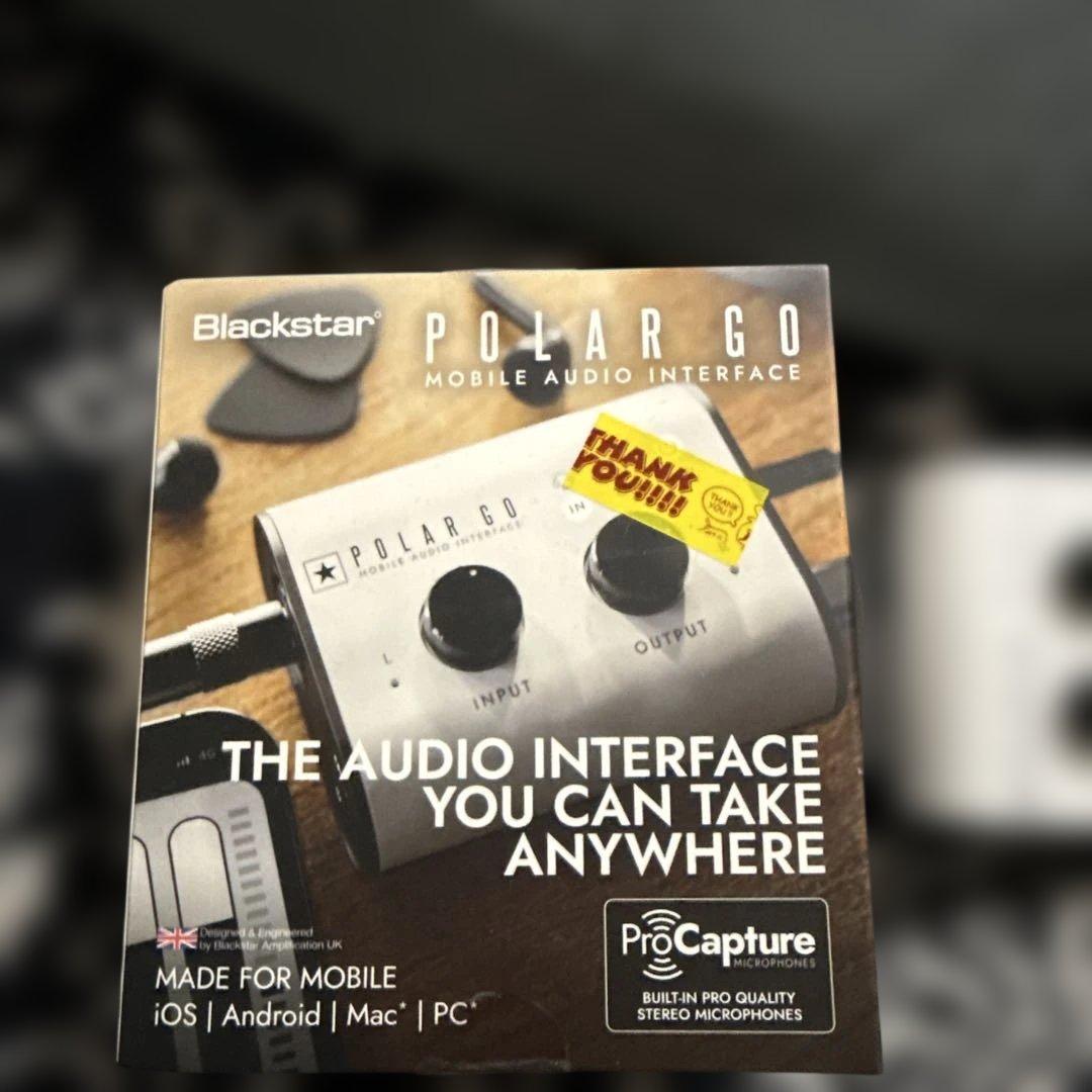 Polar Go オーディオインターフェース +48Vマイク内蔵 ブラックスター