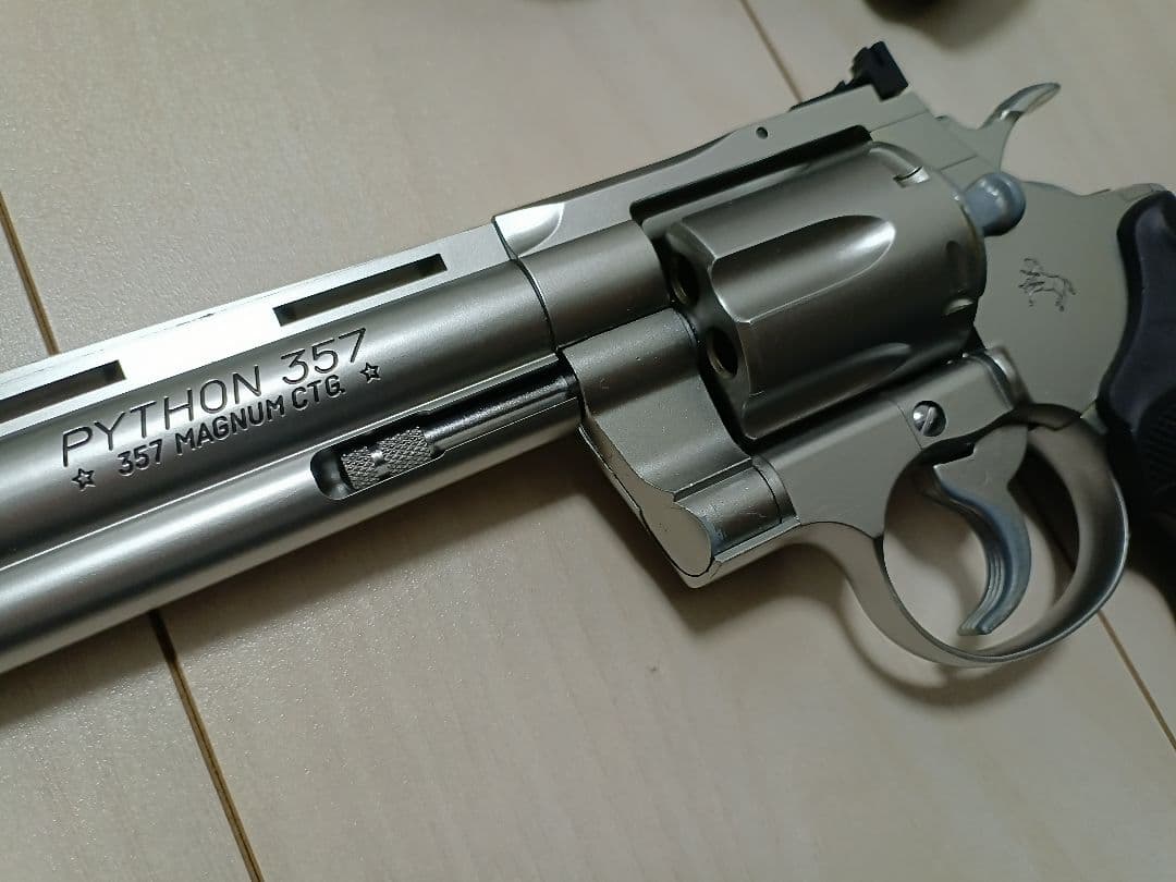 【中古品】東京マルイ ガスリボルバー「コルトパイソン」6インチ ２丁セット