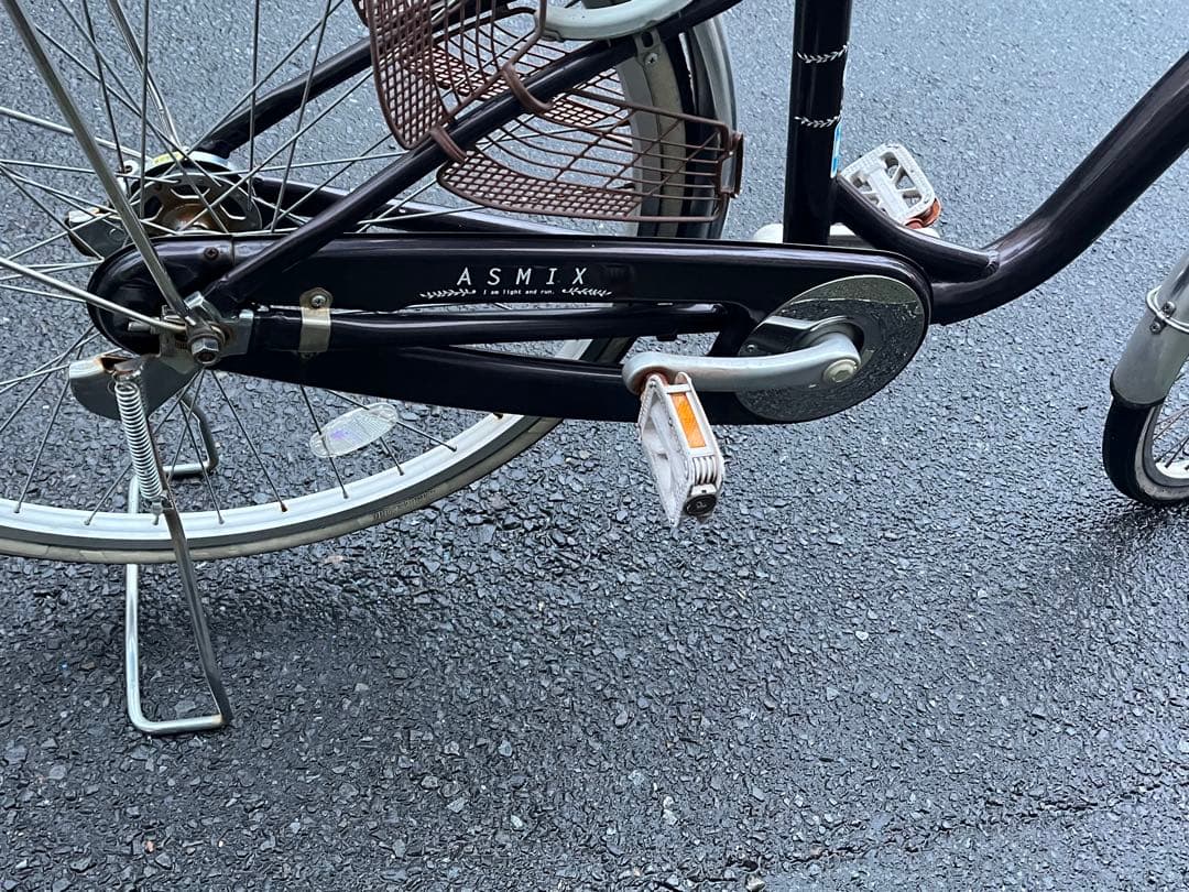 は*な様 中古LEDオートライト軽量アルミ自転車★26インチ★ブラウン★注※配達