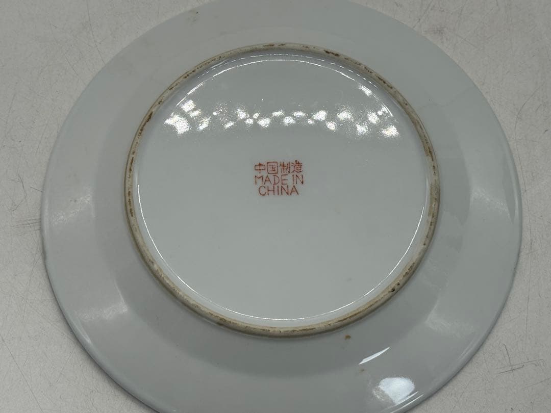 中国　景徳鎮　粉彩急須&お皿6点まとめ　送料込み251106