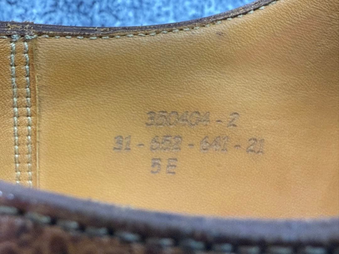 J.M.WESTON　#641　ゴルフ　5E　ブラウン　11ラスト　Uチップ