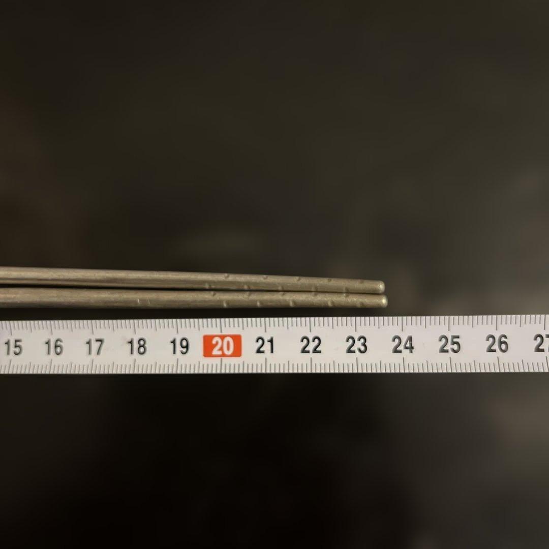 銀製　火箸　花頭　共箱　総重量56g