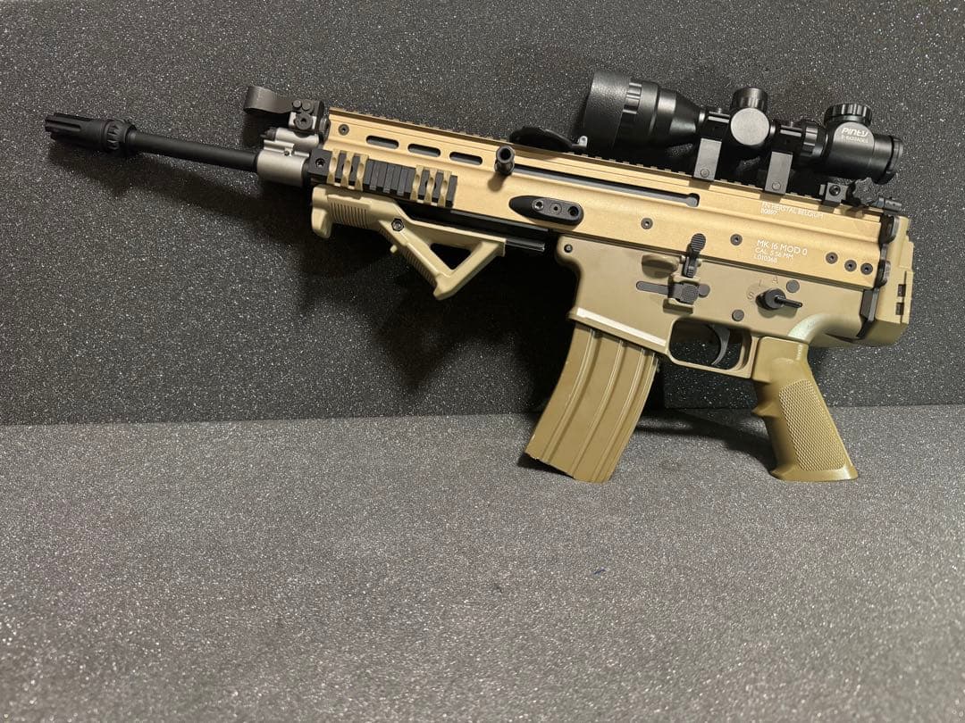 東京マルイ SCAR-L次世代電動ガン タンカラー スコープ付き