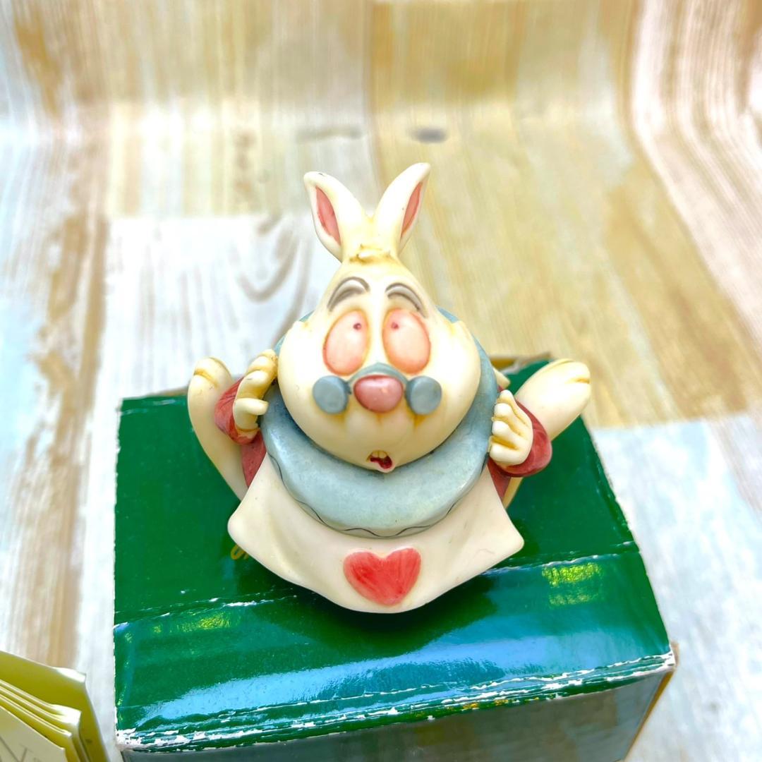 1500体限定 廃版★不思議の国のアリス 白うさぎ 白兎 小物入れ フィギュア