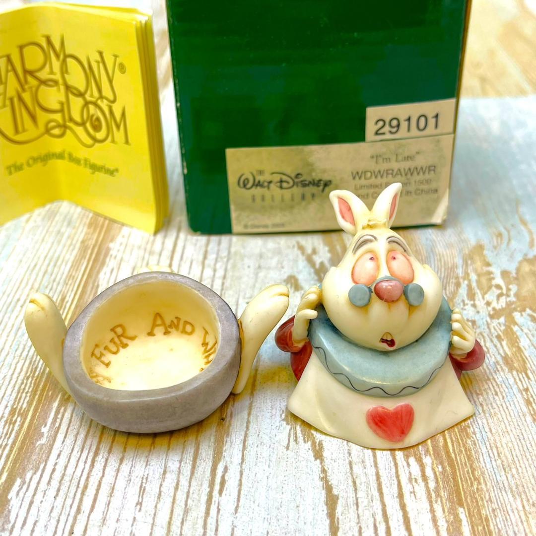 1500体限定 廃版★不思議の国のアリス 白うさぎ 白兎 小物入れ フィギュア