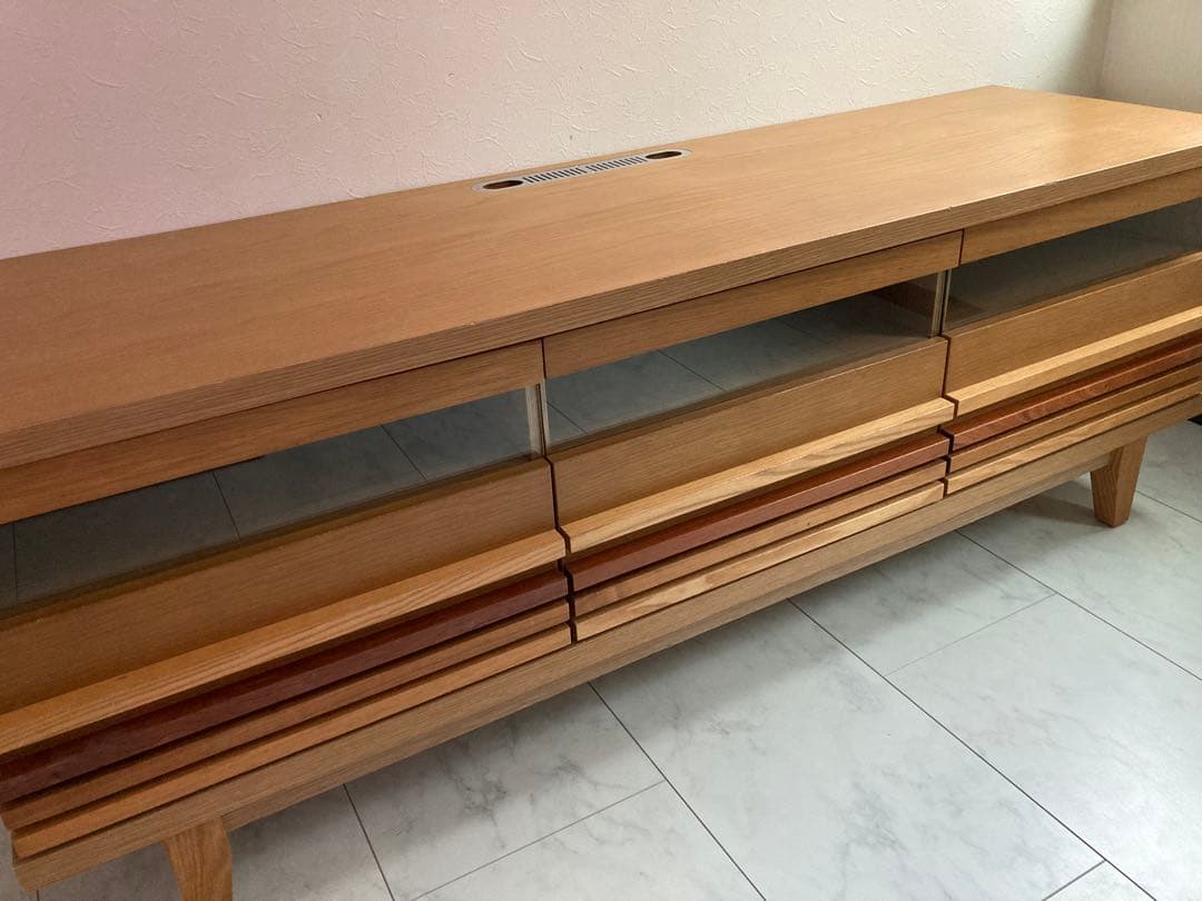 【最終価格】モダンデザイン 150テレビボード ナチュラルウッド
