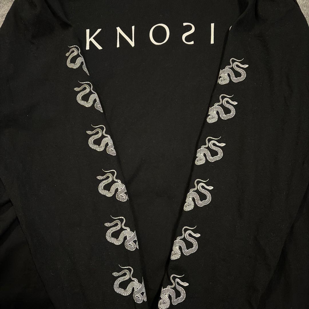 KNOSIS 蛇デザイン ロングスリーブTシャツ