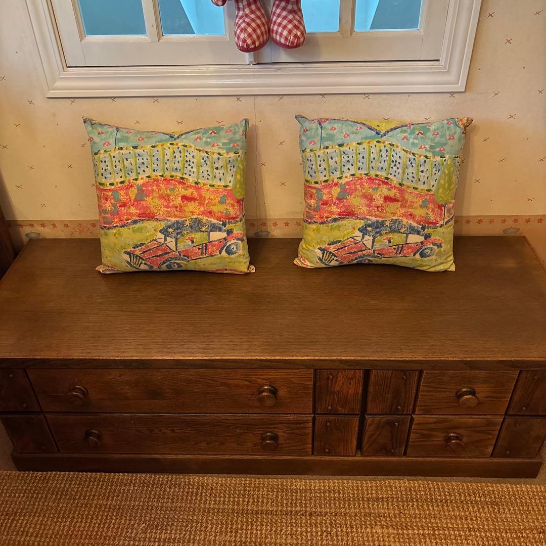 ダークブラウンキャビネット 6引き出し　たのメル便、送料込み