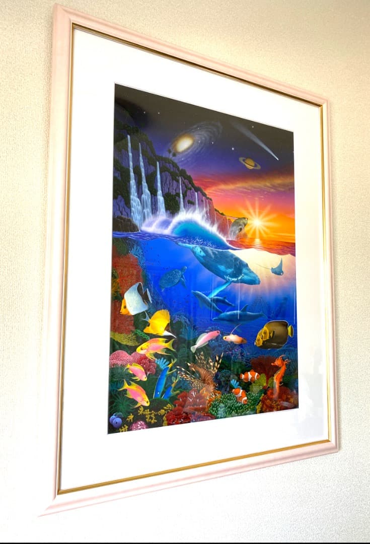 イラストの原画　ネイチャーアート　Paradise