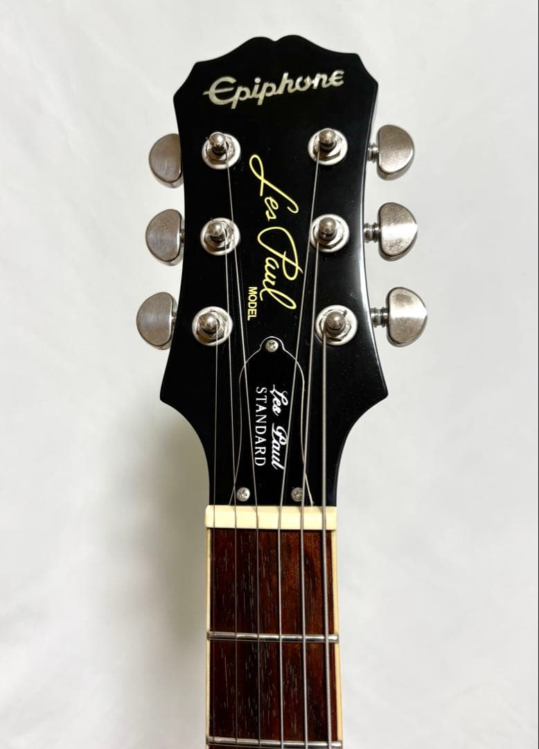 【新品弦張替済】Epiphone レスポール スタンダード エボニー レフティー