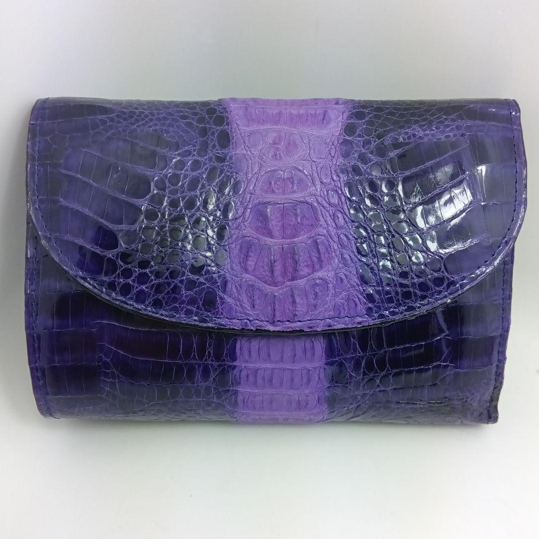 クロコダイル財布.紫（KAIYO）Singapore