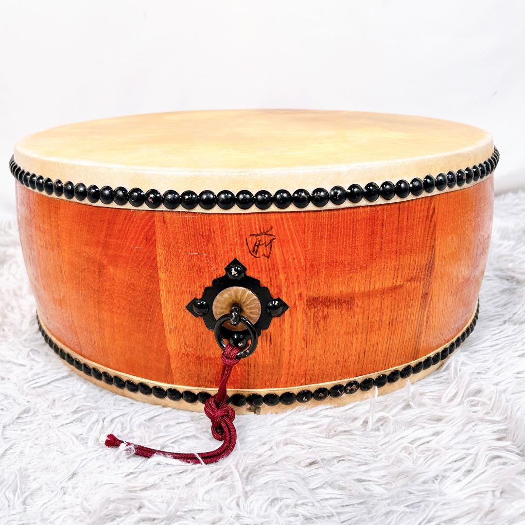 平太鼓　和太鼓 和楽器 台座　ケース付