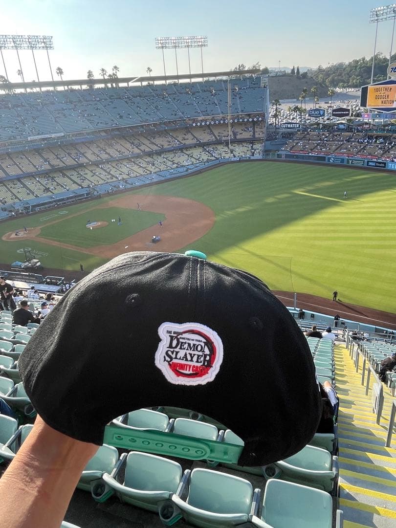 8/15【ドジャースタジアム先着限定】鬼滅の刃×ドジャースコラボキャップ