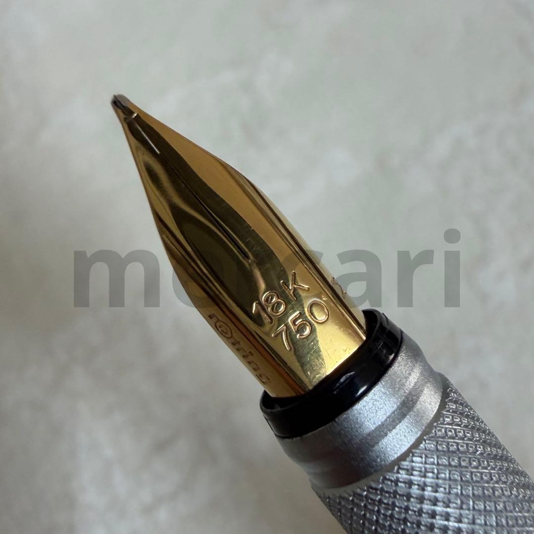 【貴重】ロットリング*600G万年筆*シルバーM-nib
