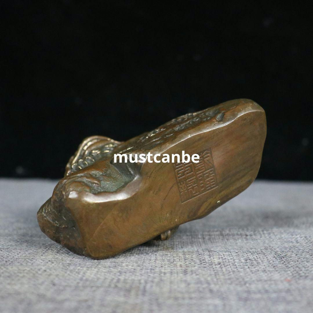 銅器 獅子 客間 玄関 店 装飾 茶道茶寵 工芸品 置物 寓意美しいです