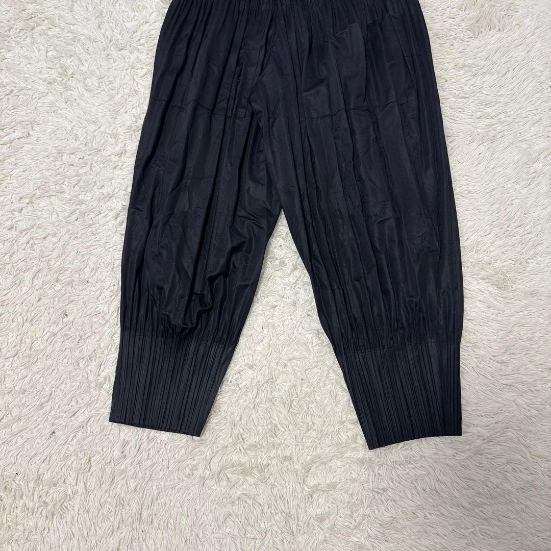 SakoプリーツパンツL　黒　サルエル　ワイド