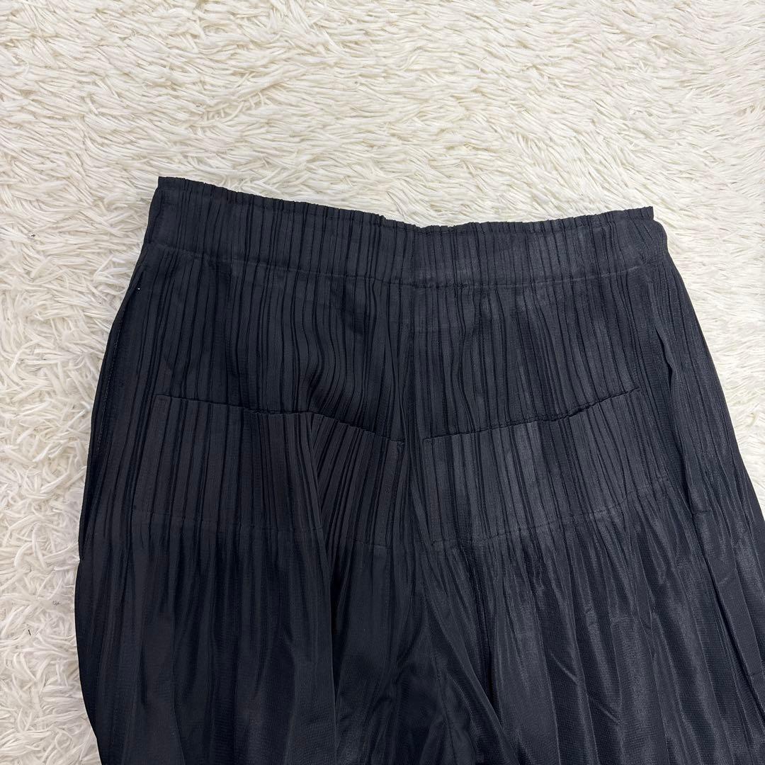 SakoプリーツパンツL　黒　サルエル　ワイド