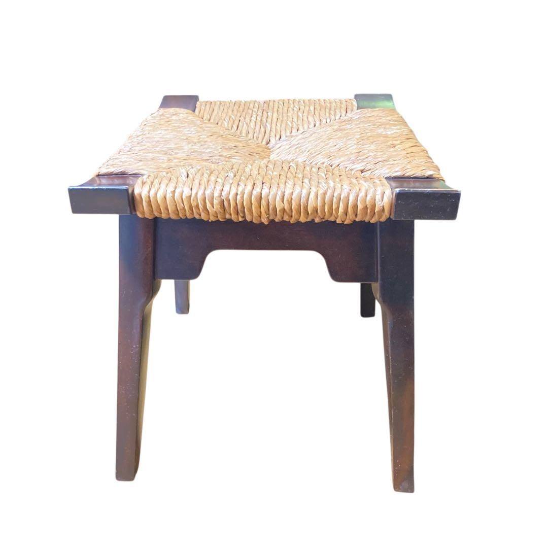 松本民芸家具 #514型 ラッシスツール② ミズメザクラ 水目桜 藺草 伝統工芸