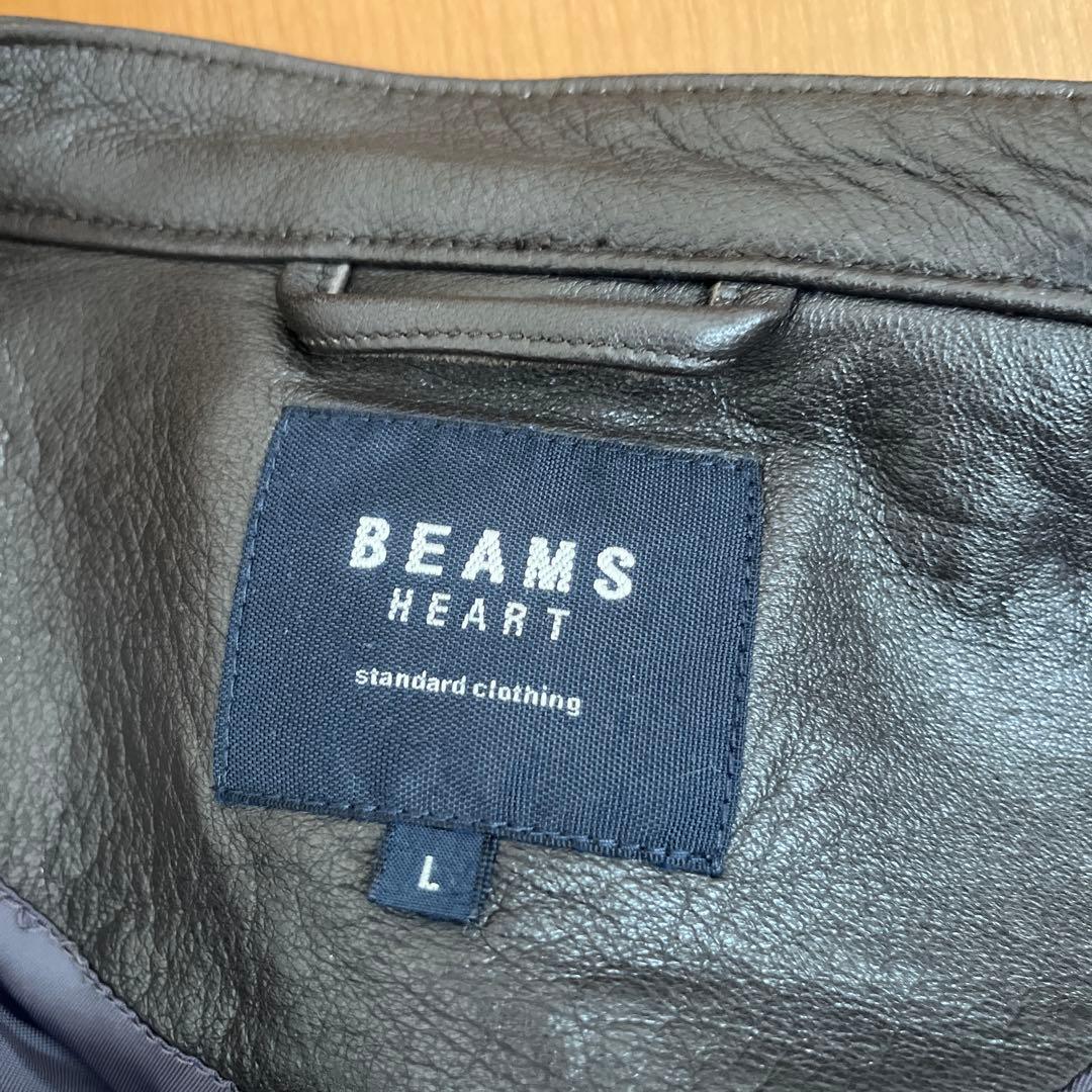 beams Heart シングルライダースジャケット