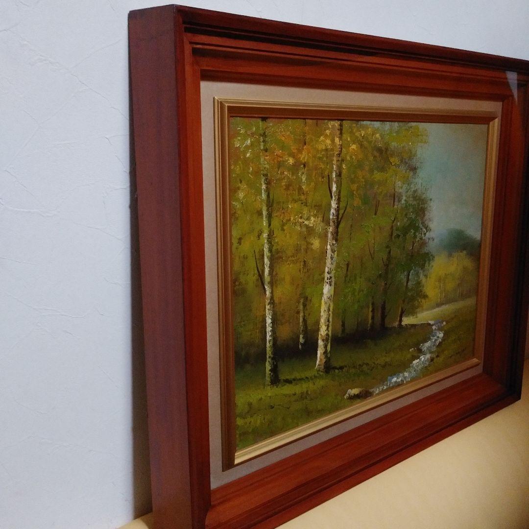 油絵　額入り(風景画)