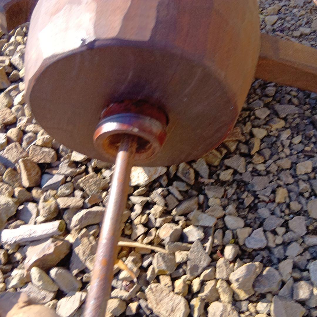 自在鉤　時代物自在鉤　木製自在鉤 火鉢自在鉤　副招き小槌自在駒