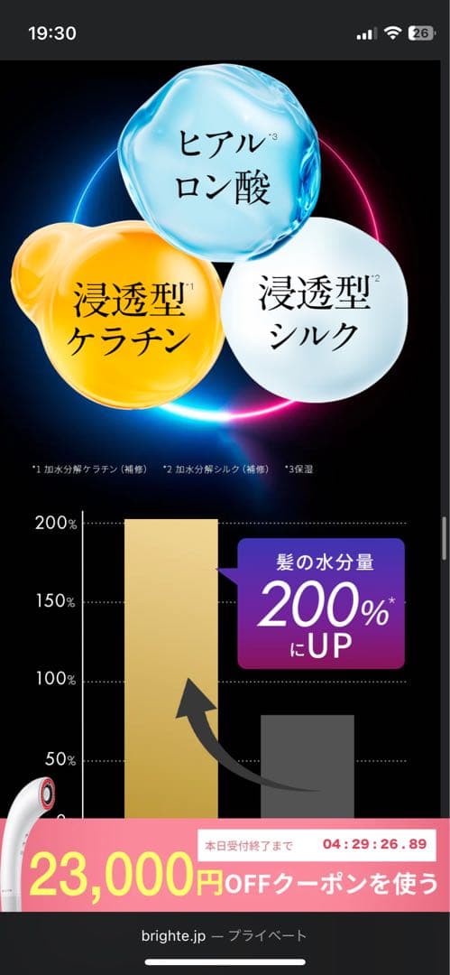 ミッキー様 Bright シャワードライヤー ホワイト