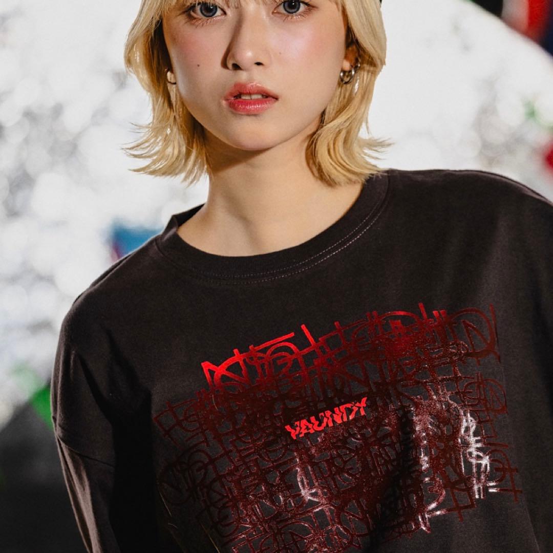 バウンディvaundyツアーグッズFUSION黒赤tシャツ　Mサイズ ブラック