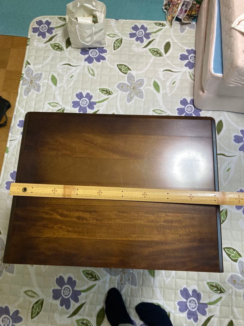 【良品】カリモク社製高級電話台 引き出し付き