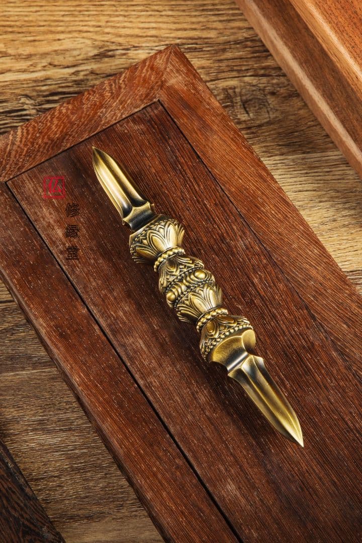 【修縁堂】真言宗 密教法具五大明王金剛盤 金剛五鈷杵 三鈷杵 独鈷杵 五点セット