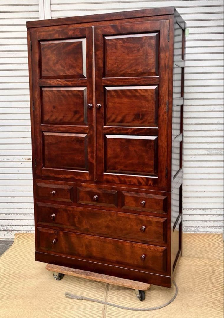 ③ 【送料無料】高級和箪笥 松本民芸家具 無垢材 着物収納