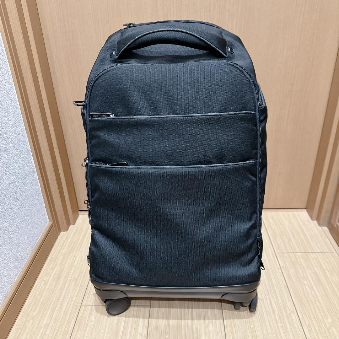 【美品】龍屋半左衛門 機内持ち込みサイズ リュック キャリーケース ブラック