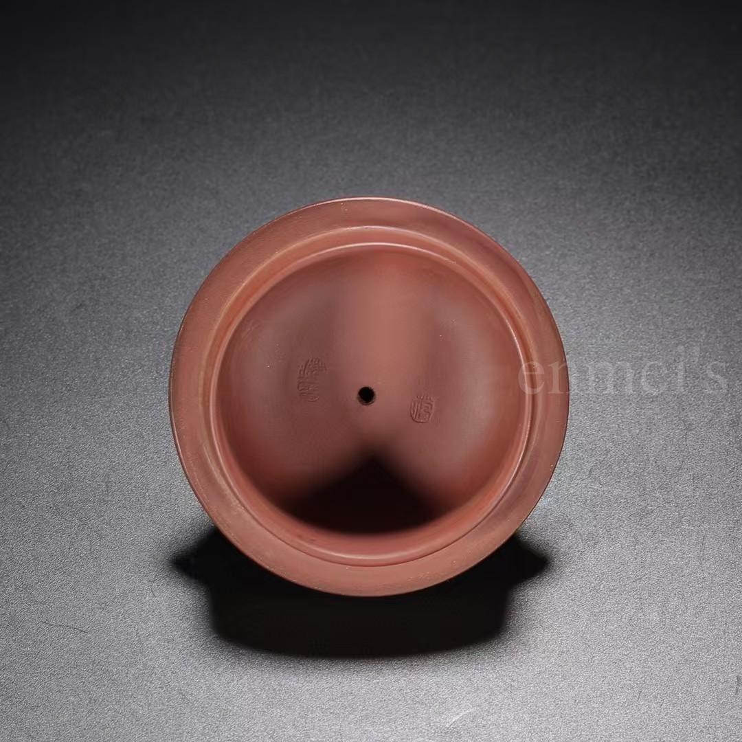 中国古美術・清水泥神猿献寿紫砂壺・底款：顧景舟、范曾・紫砂壺・急須・茶壺・茶道具