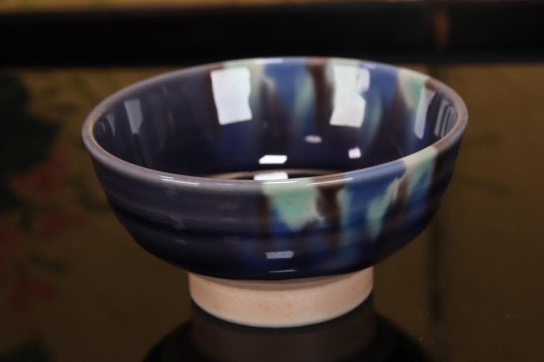 新品未使用　人間国宝　三代 徳田八十吉 ぐい呑 晩年作　九谷焼 EE016