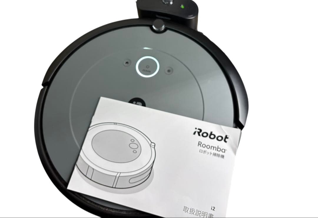 ロボット掃除機 グレー 充電ドック 説明書付き Roomba i2 i2158