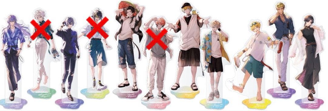 にじさんじ　くじスクエア　海の家　HEROES 8種セット