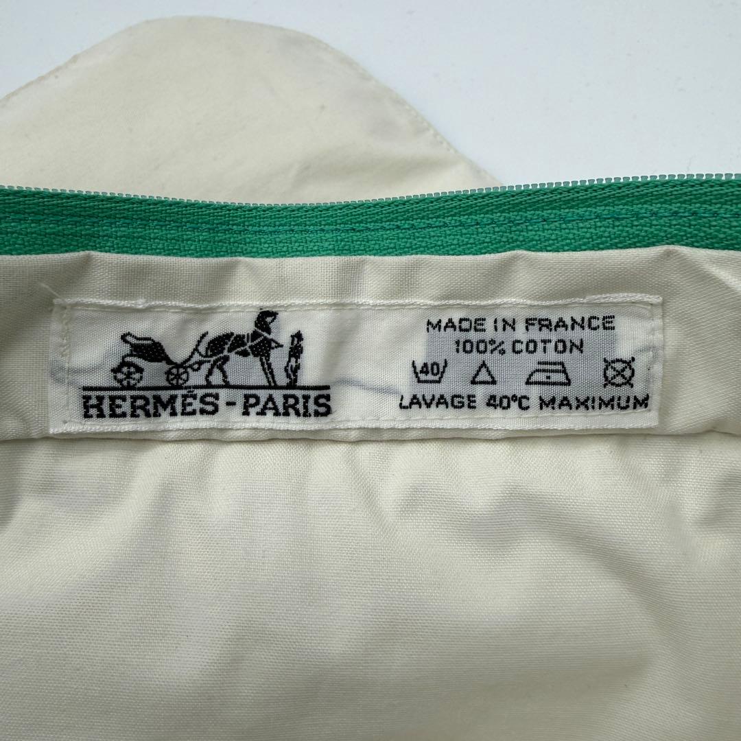 美品 HERMES ヴィンテージ ターンロック カエル 花柄 ショルダーバッグ