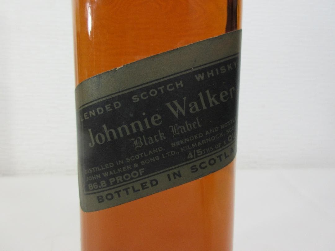 希少：ジョニーウォーカー ブラックラベル コルクキャップ 760ml 43%
