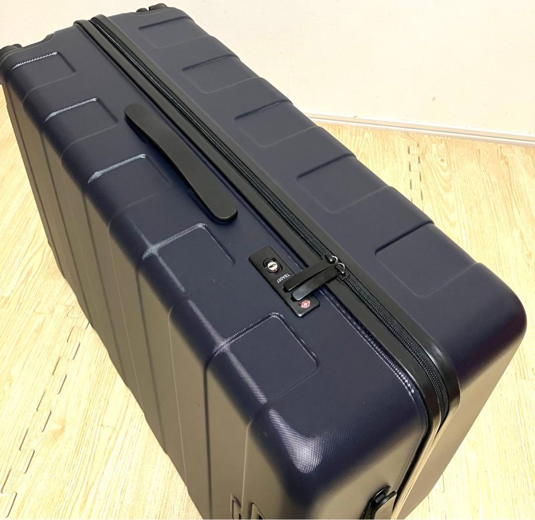 美品 送料無料 無印良品 キャリーバーの高さを自由に調節できるハードキャリー