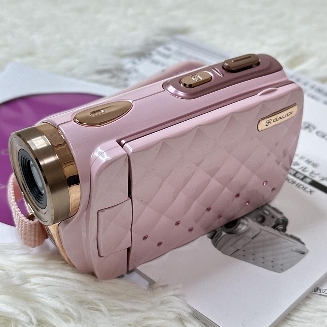 SDカード付 ピンク GAUDI デジタルビデオカメラ GREEN HOUSE