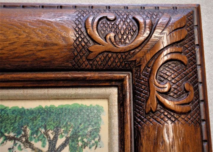 「藤飯治平」作　石版画　リトグラフ　額装版画