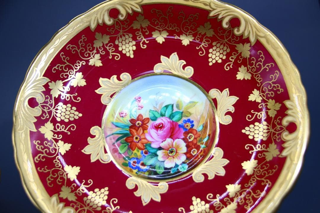 レア ウェッジウッド ARTHUR HOLLAND氏サイン アンティーク トリオ