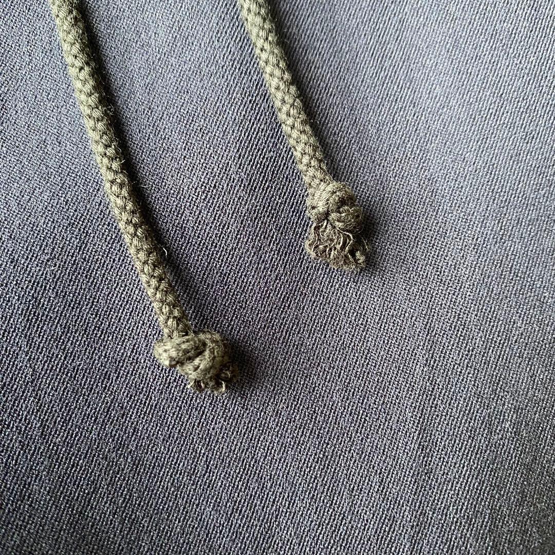 y's ウールギャバ サルエルパンツ ワイドパンツ ネイビー サイズ1