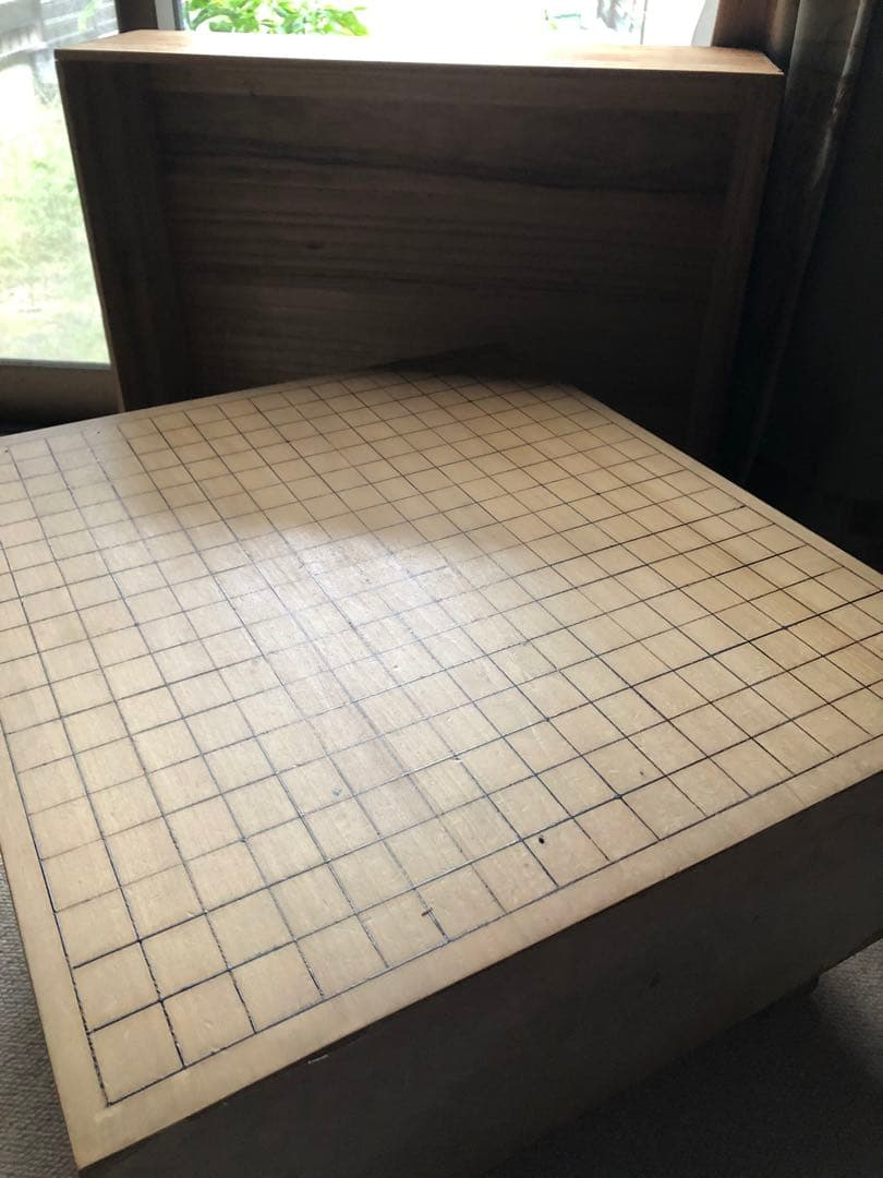 時代　囲碁盤　脚付　カバー付